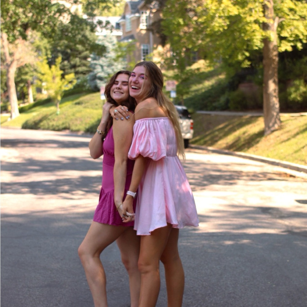 Women's Pink Romper